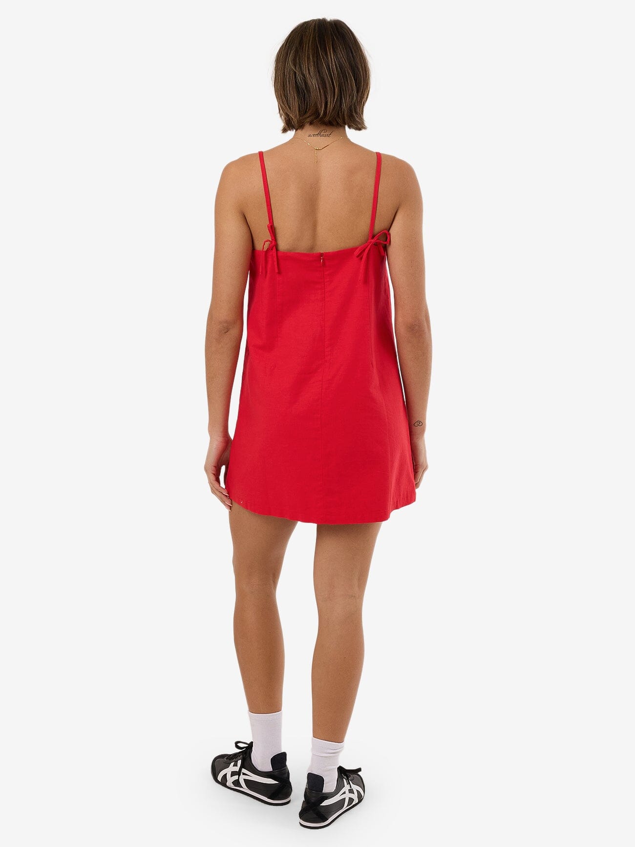 Mila Mini Dress - Ruby Red