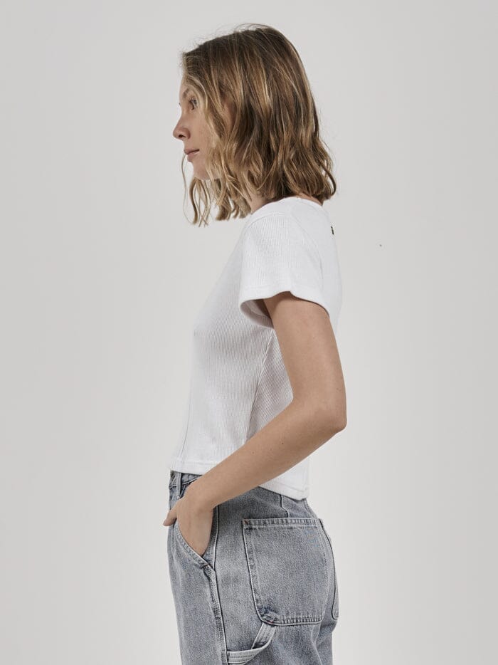Hard Yakka x Thrills Micro Tee - White