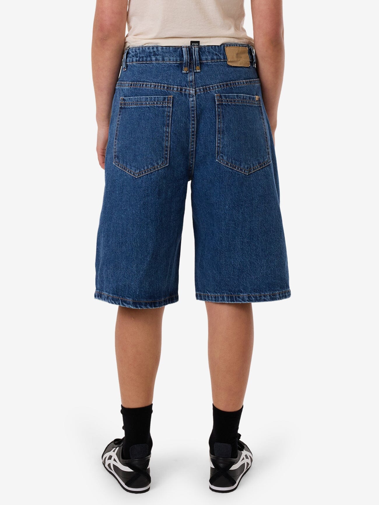 Ronnie Pieced Denim Short - Bright Mid Blue 4