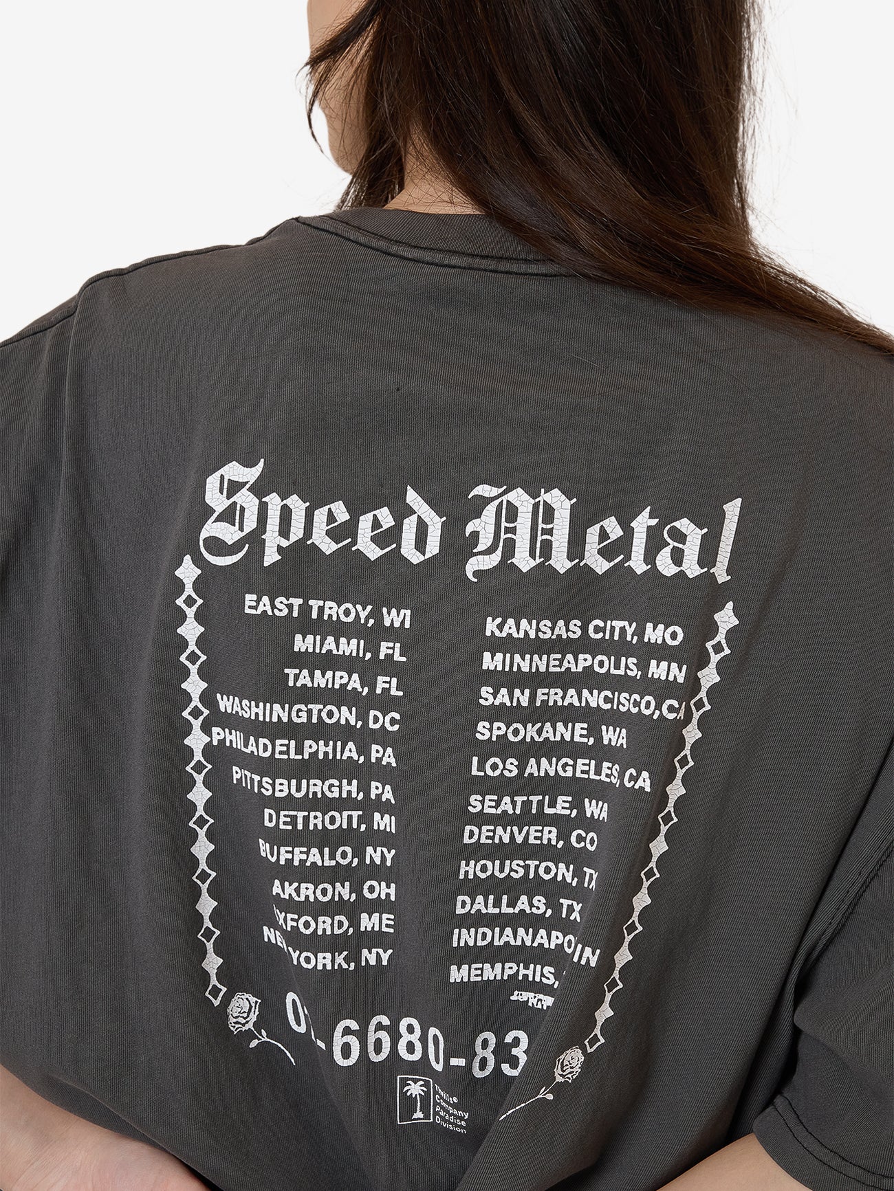 Speed Metal Oversized Tee - Merch Black 4