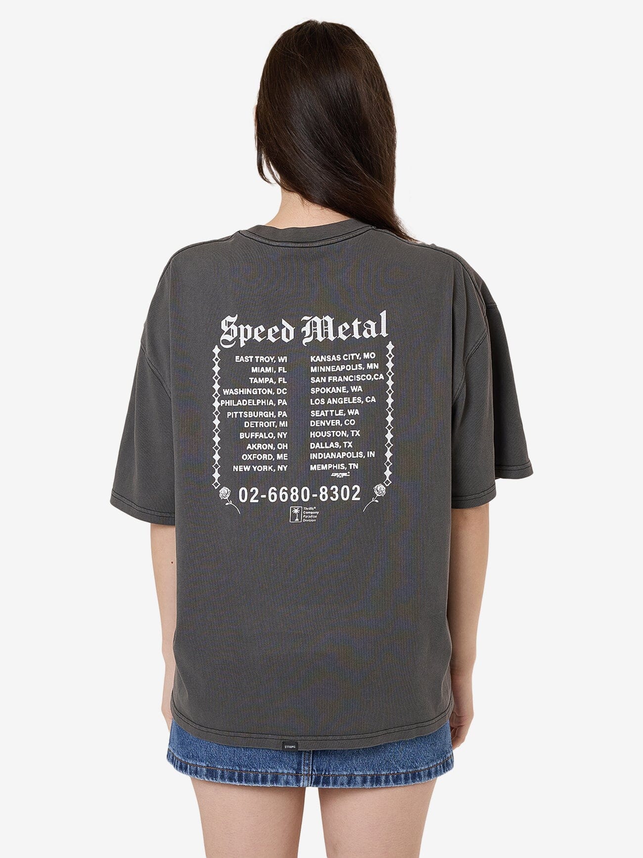 Speed Metal Oversized Tee - Merch Black 4