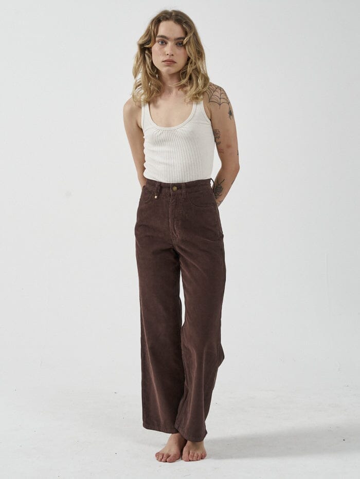 Holly Cord Pant - Postal Brown | Thrills Co. | Thrills Co. USA