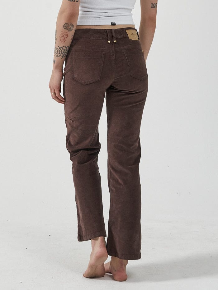 Alyssa Cord Pant - Postal Brown