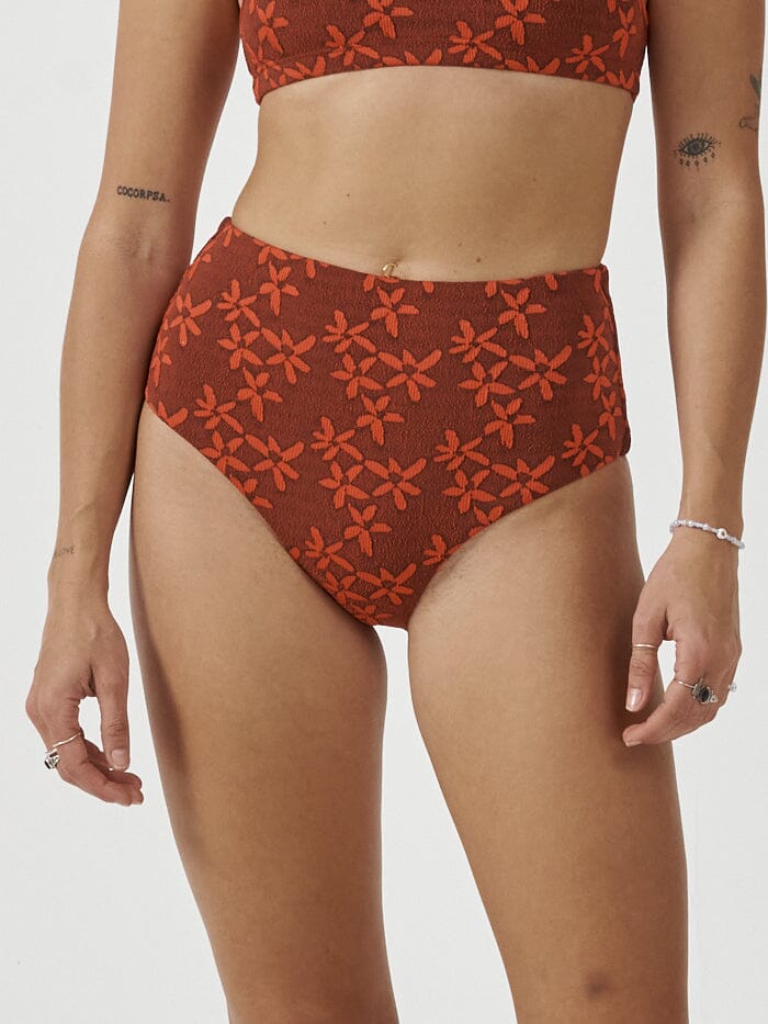 Azealia High Waist Bikini Bottom - Port