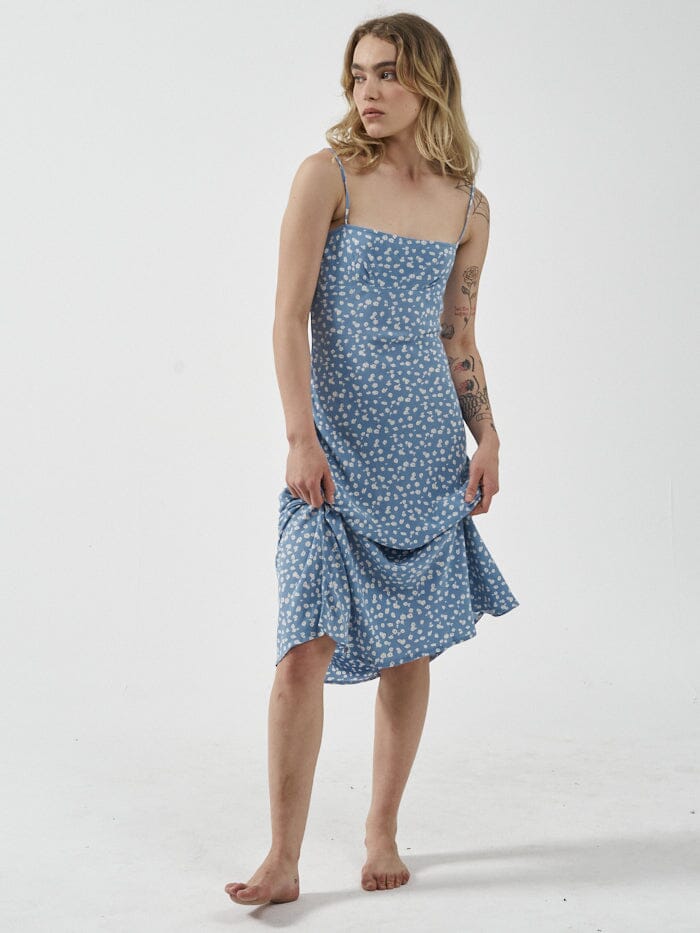 Aster Mid Length Dress - Powder Blue