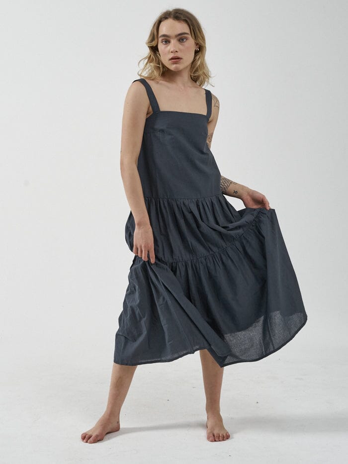 Division Mid Length Dress - Petrol