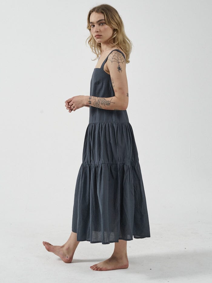 Division Mid Length Dress - Petrol