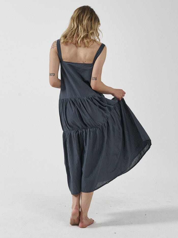 Division Mid Length Dress - Petrol