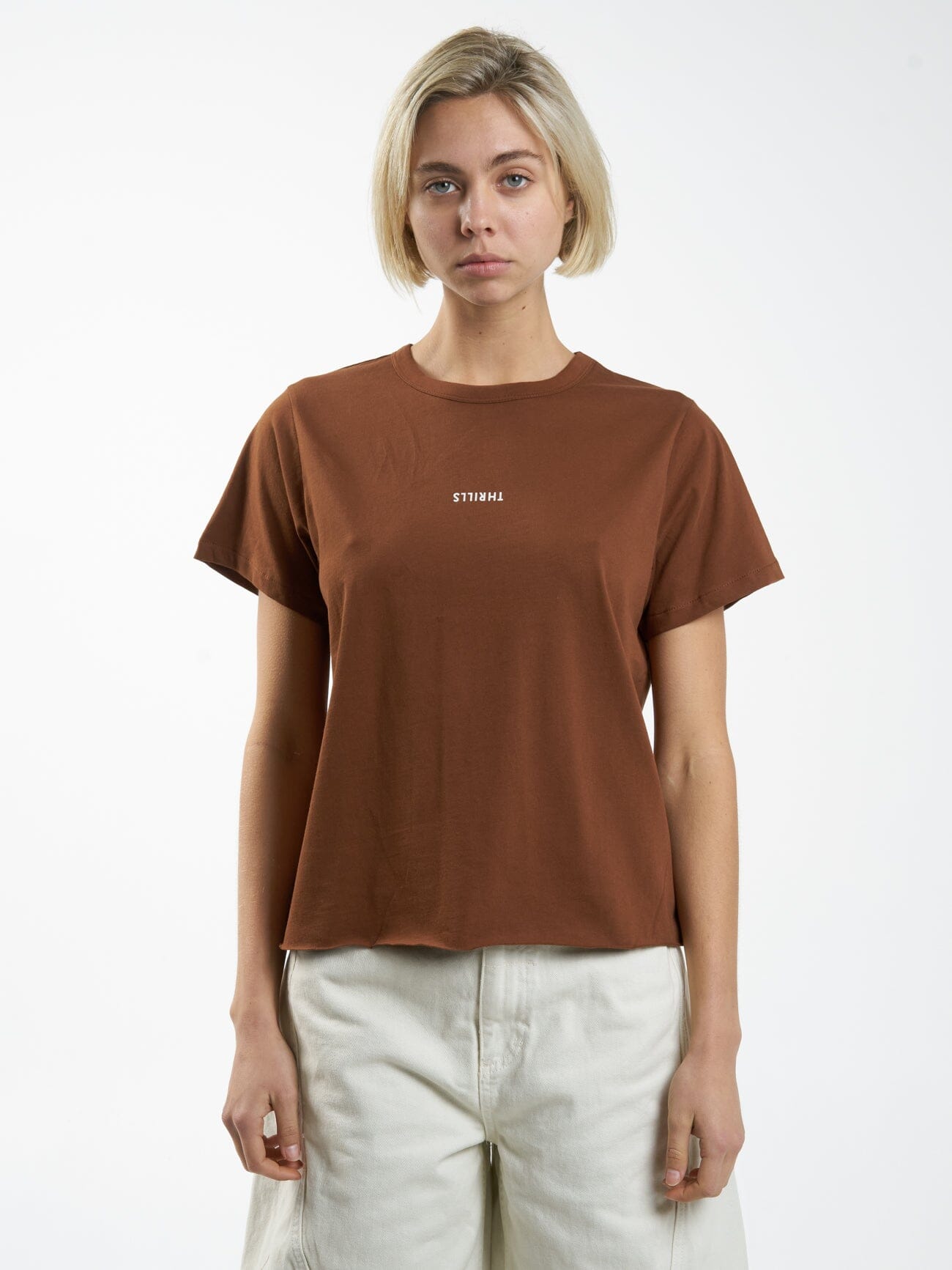 Minimal Thrills Relaxed Tee - Chestnut