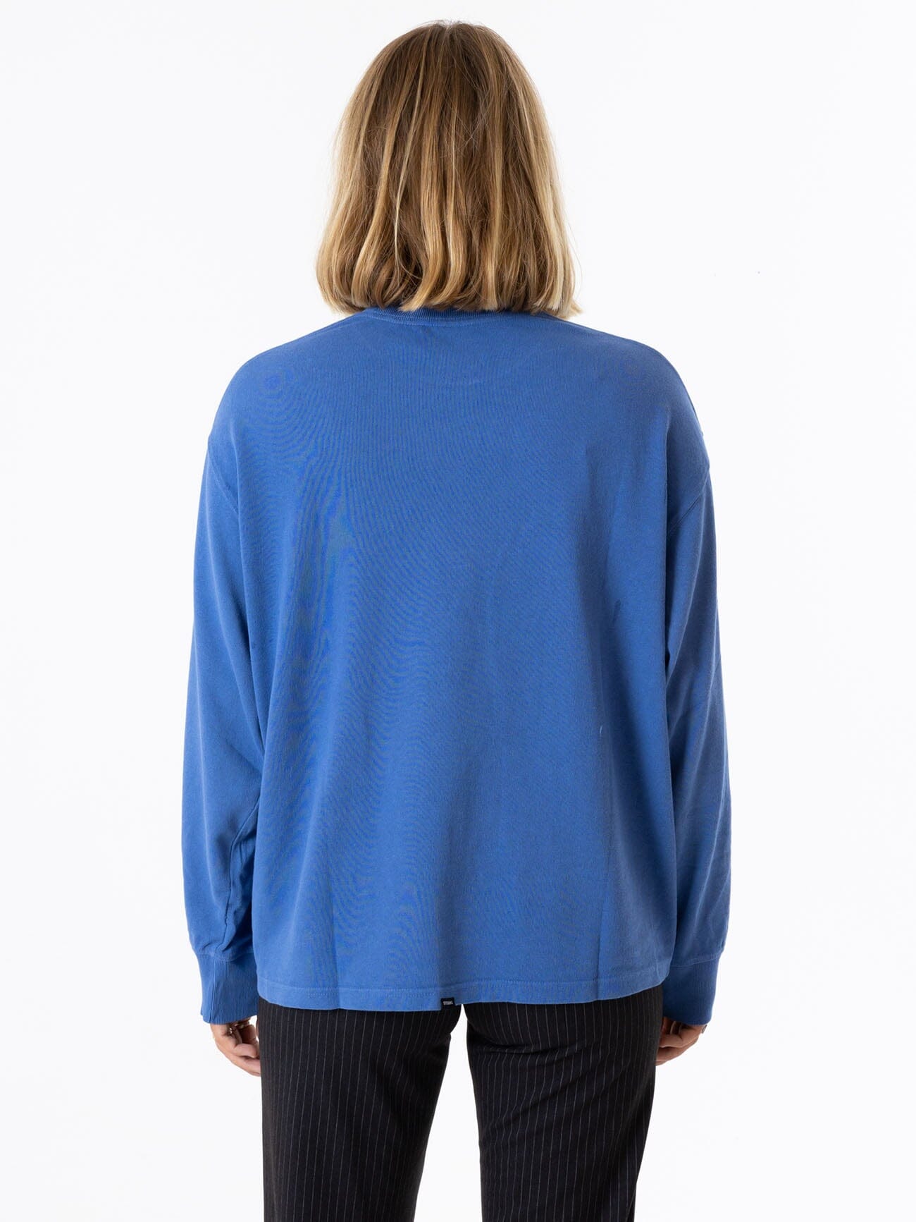 Spectral Long Sleeve Oversized Tee - Vintage Royal Blue