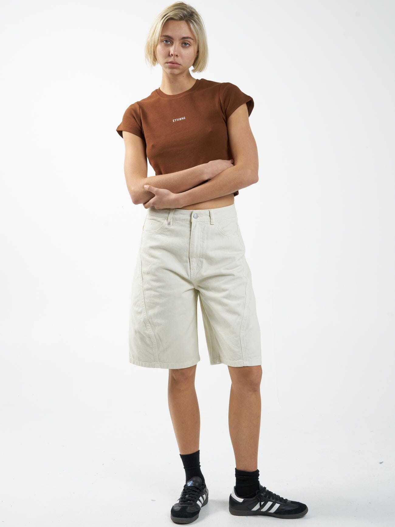 Minimal Thrills Mini Tee - Chestnut