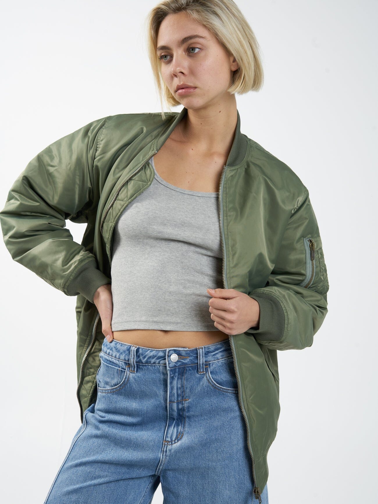 Thrills Union Oversized Bomber - Mild Army