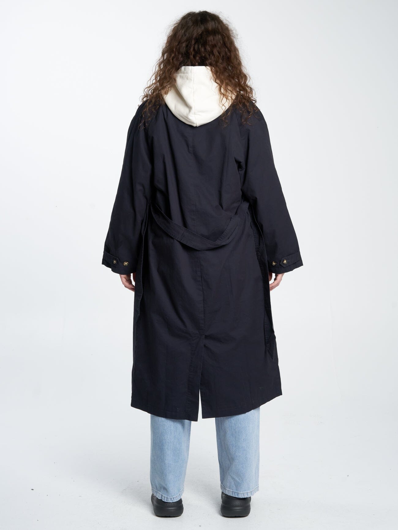 Adrianna Trench Coat - Midnight Blue