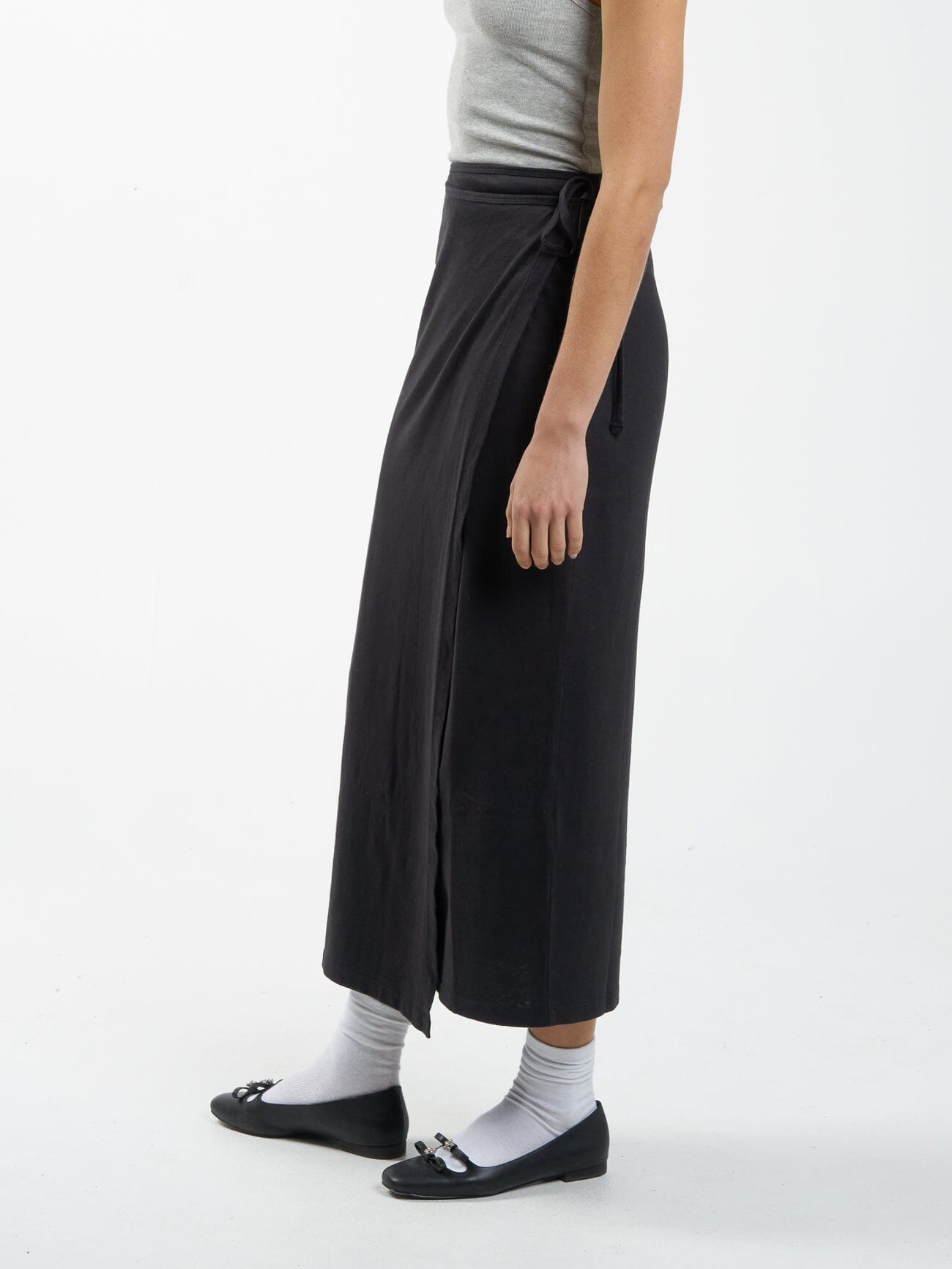 Hemp Wrap Skirt - Black