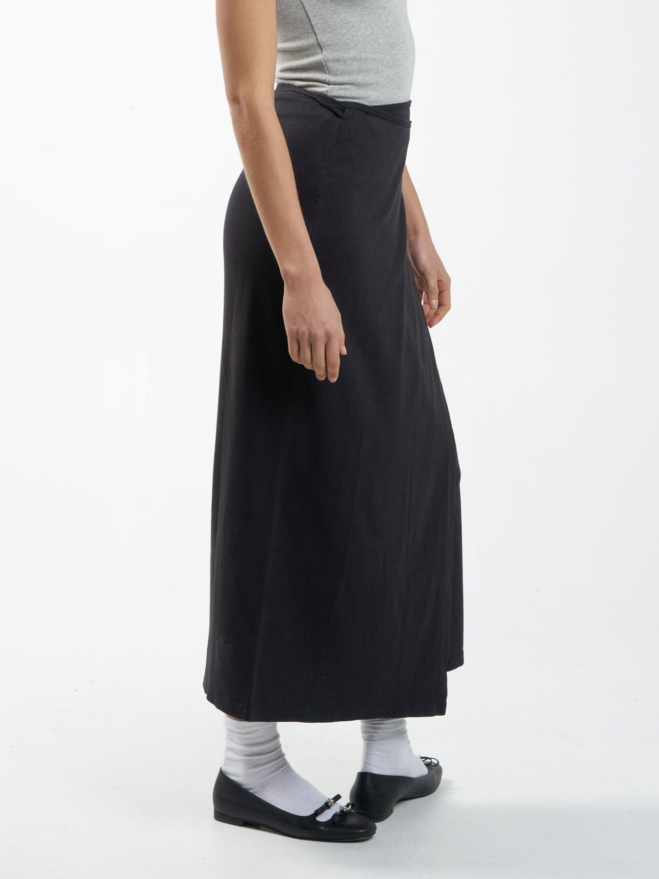 Hemp Wrap Skirt - Black