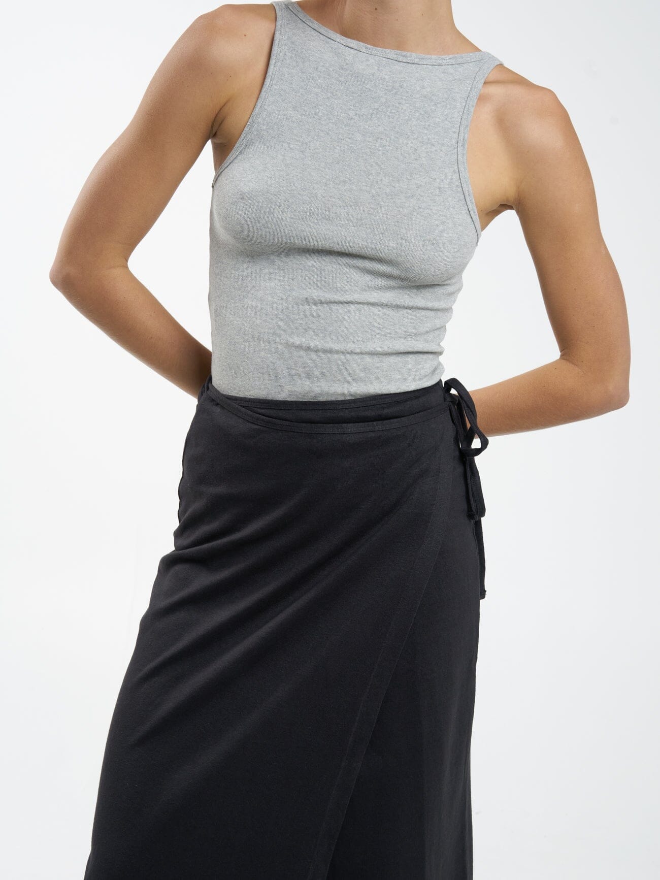 Hemp Wrap Skirt - Black