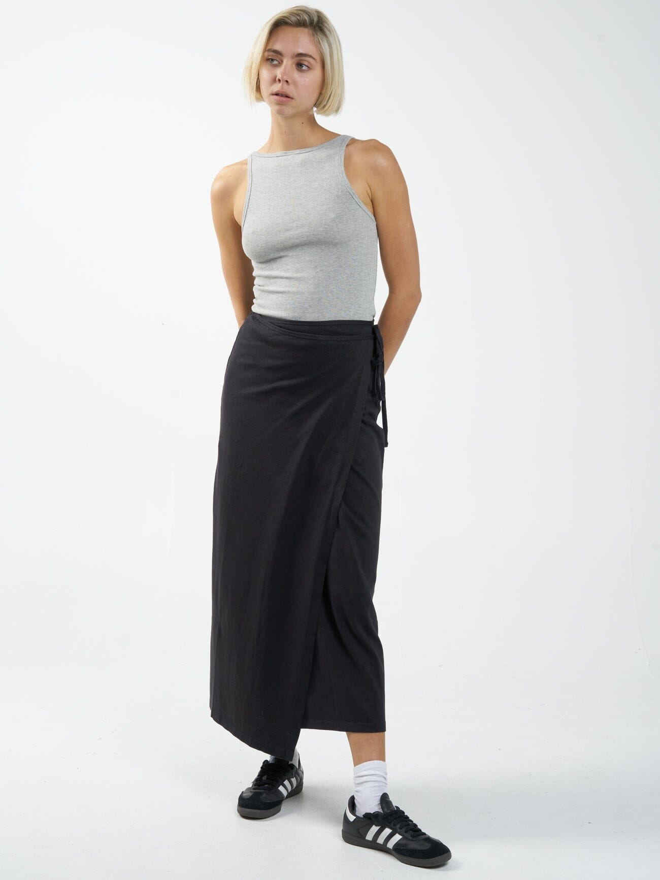 Hemp Wrap Skirt - Black