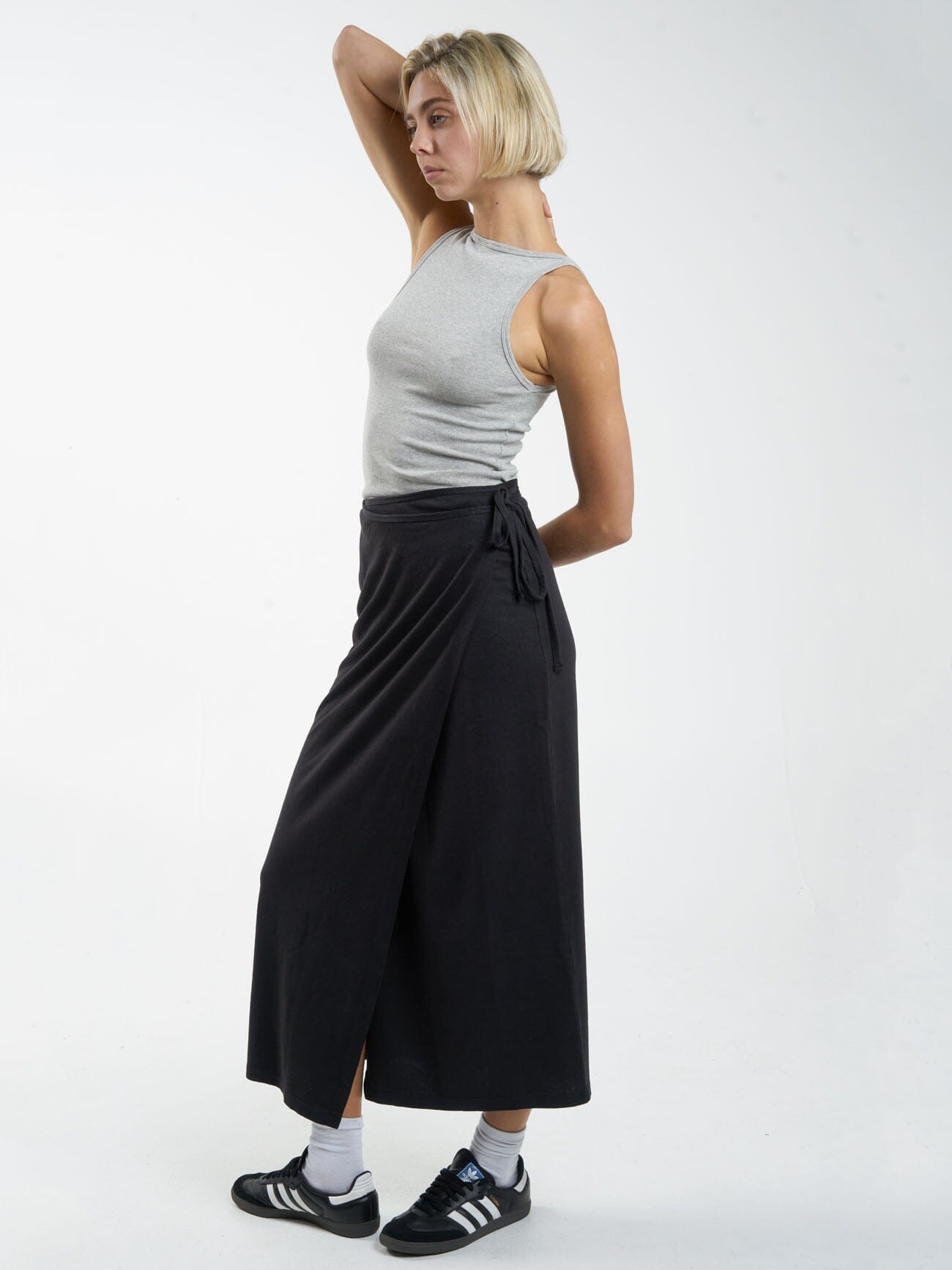 Hemp Wrap Skirt - Black