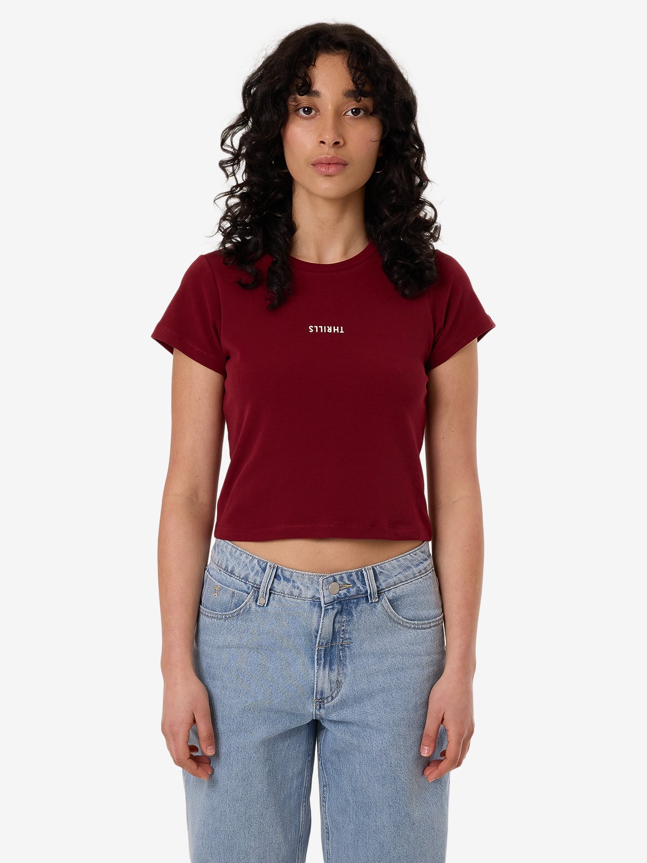 Minimal Thrills Mini Tee - Cabernet 4