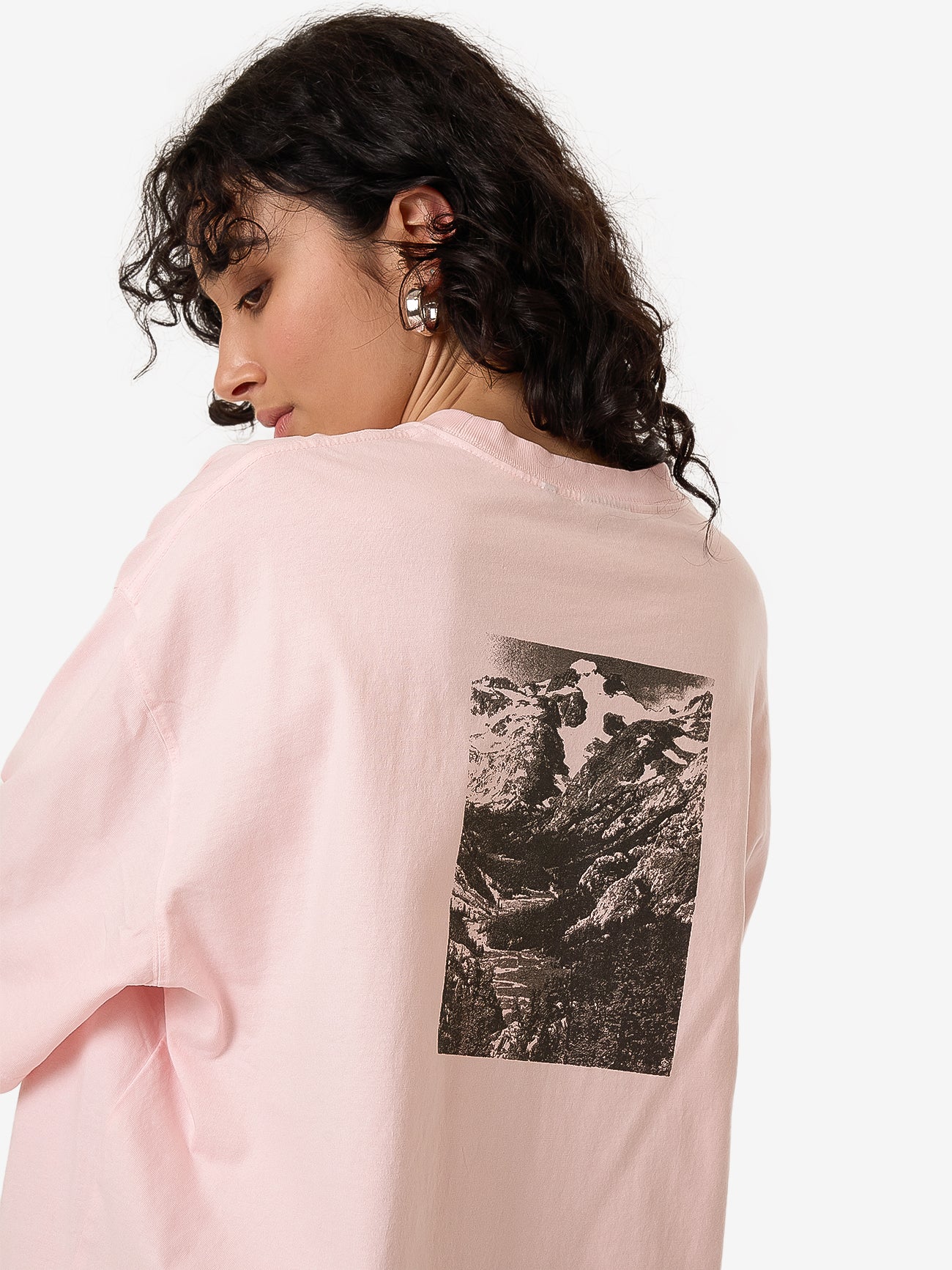 Highly Evolved Oversized Tee - Barely Pink 4