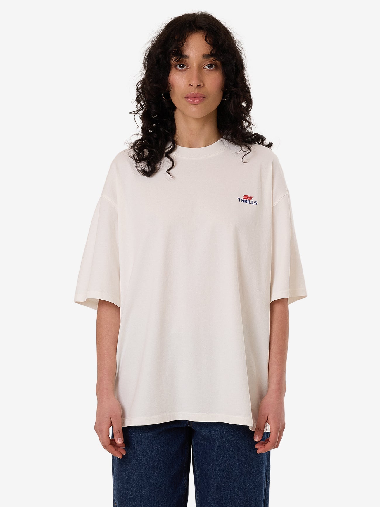 Navigate Oversized Tee - Chalk