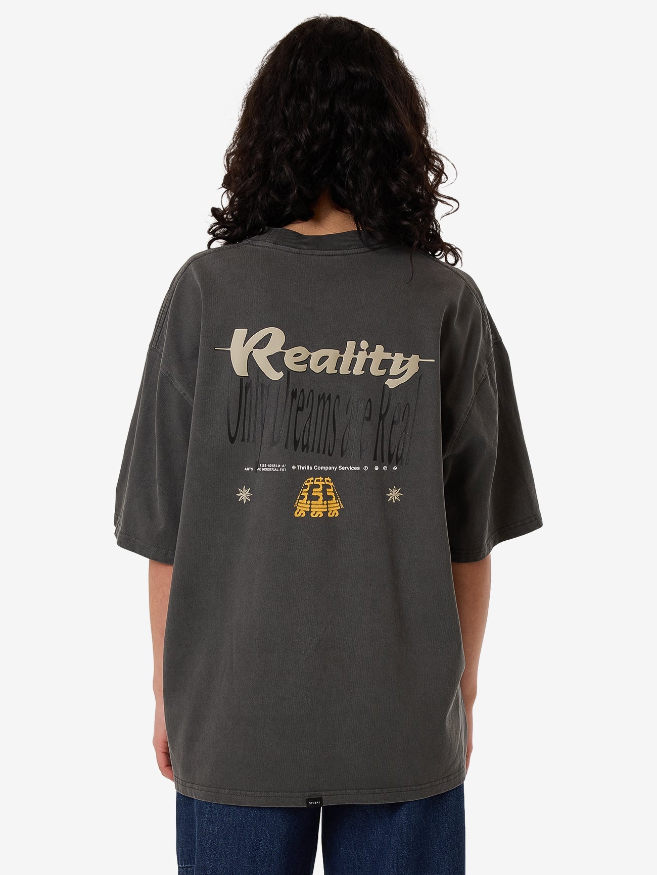 Dream Reality Oversized Tee - Merch Black 4