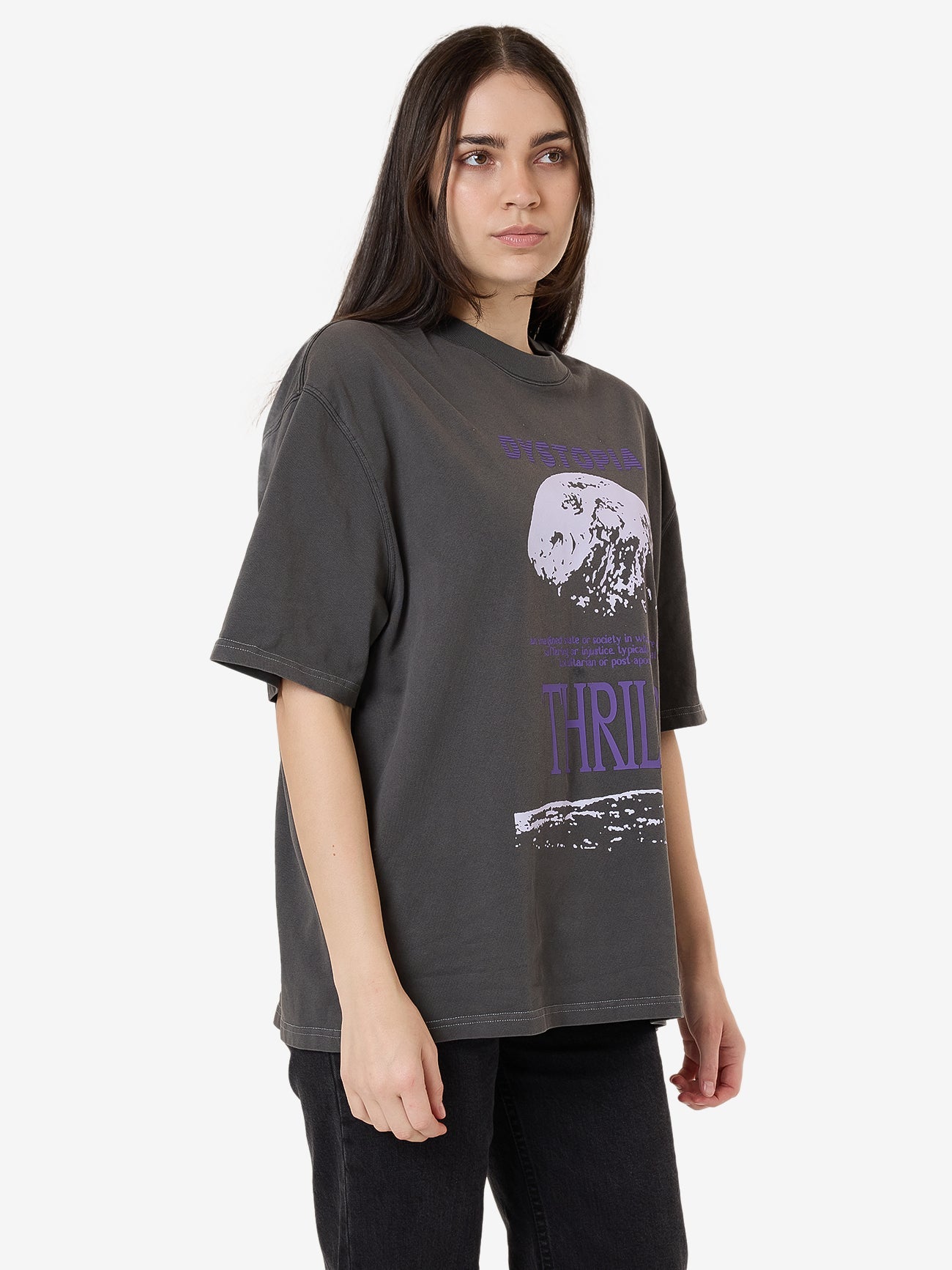 Dystopia Oversized Tee - Merch Black