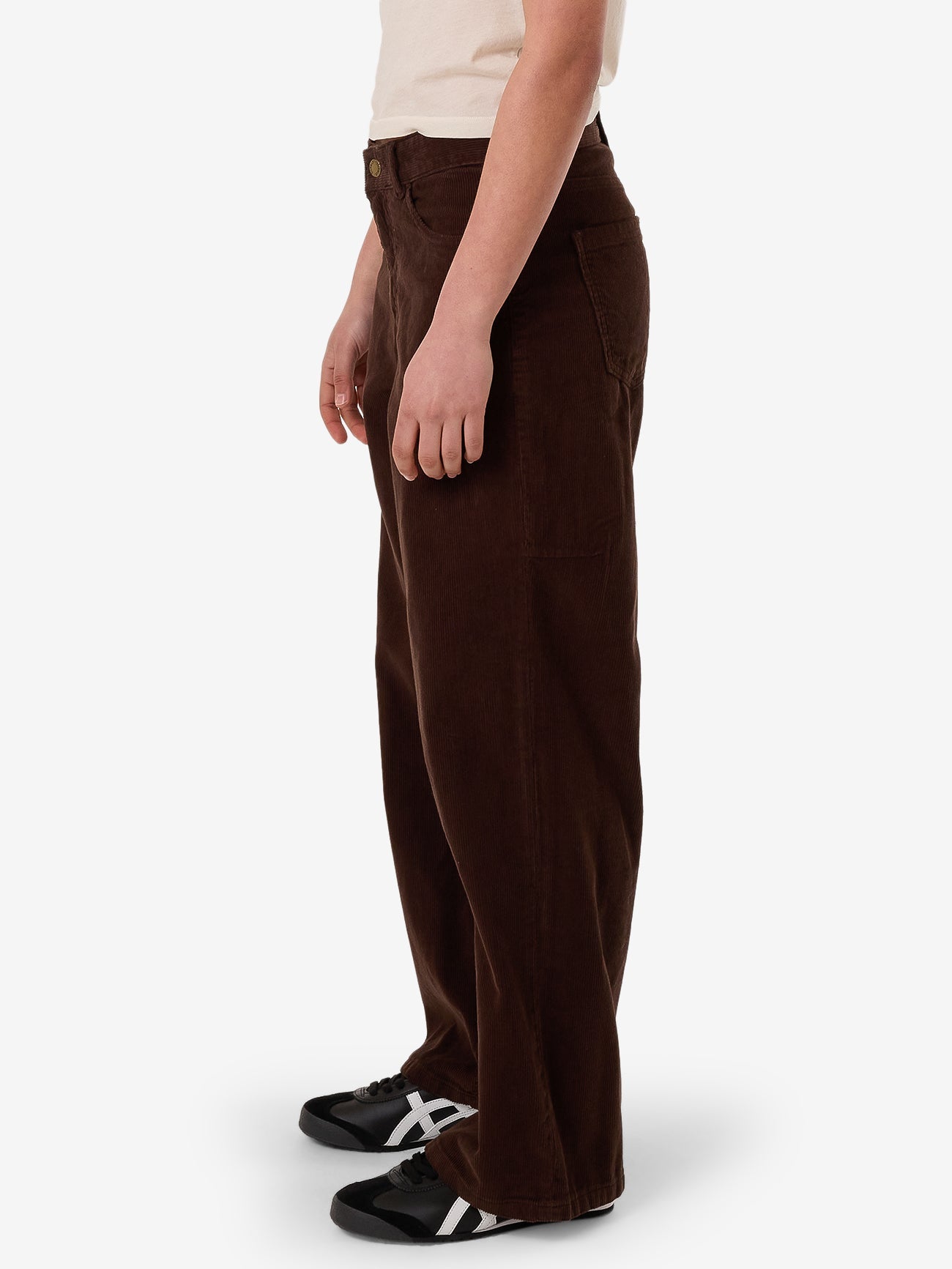 Billie Low Cord Pant - Dark Coffee 4