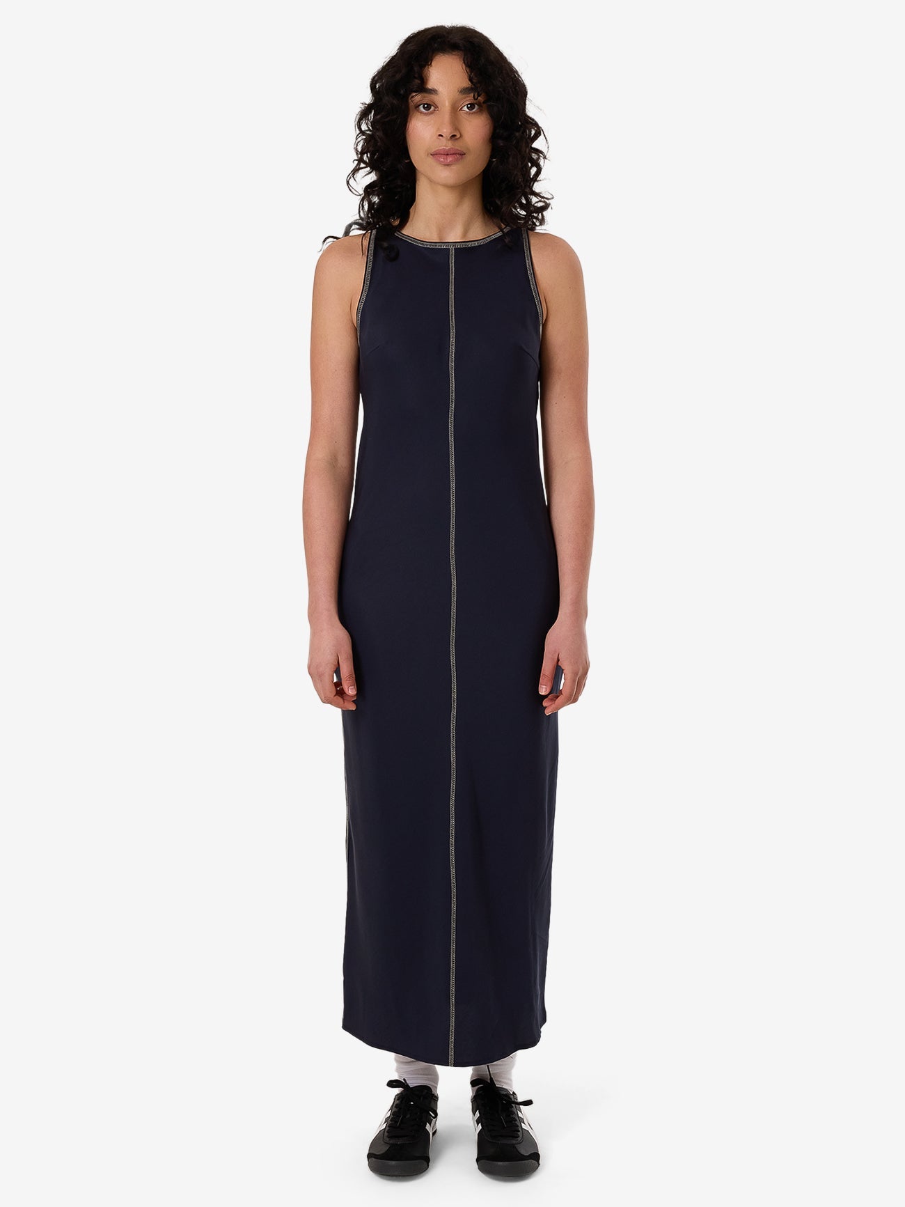 Contour Slip Midi Dress - Peacoat 4