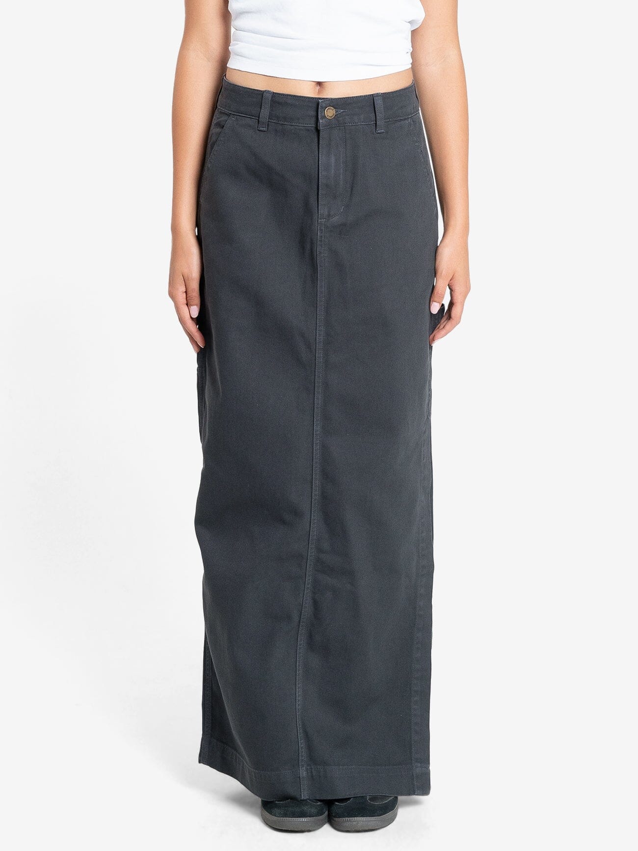 Carpenter Maxi Skirt - Dark Charcoal 4