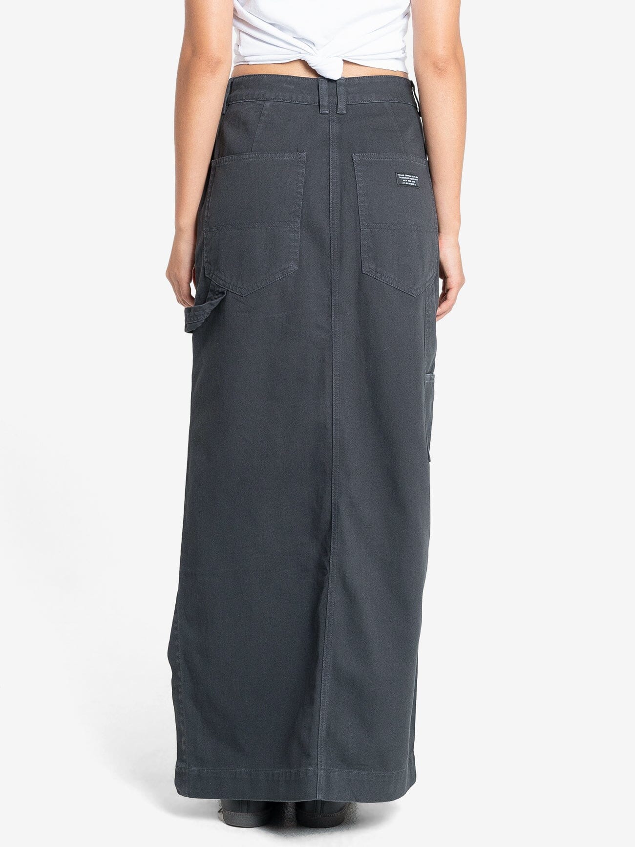 Carpenter Maxi Skirt - Dark Charcoal 4