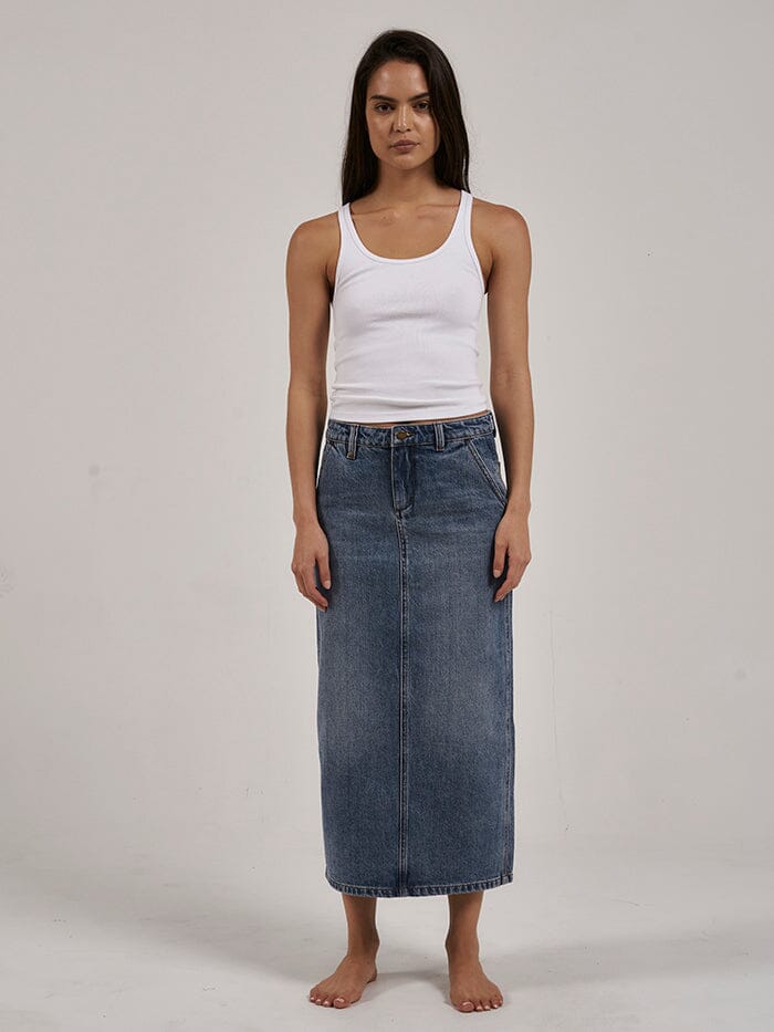 Frankie Skirt - Weathered Blue