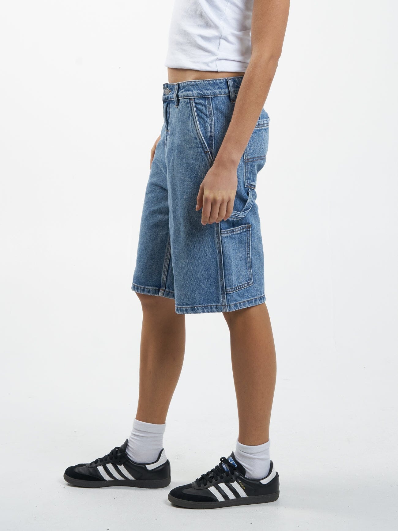 Slouch Carpenter Short - Vintage Timeworn Blue