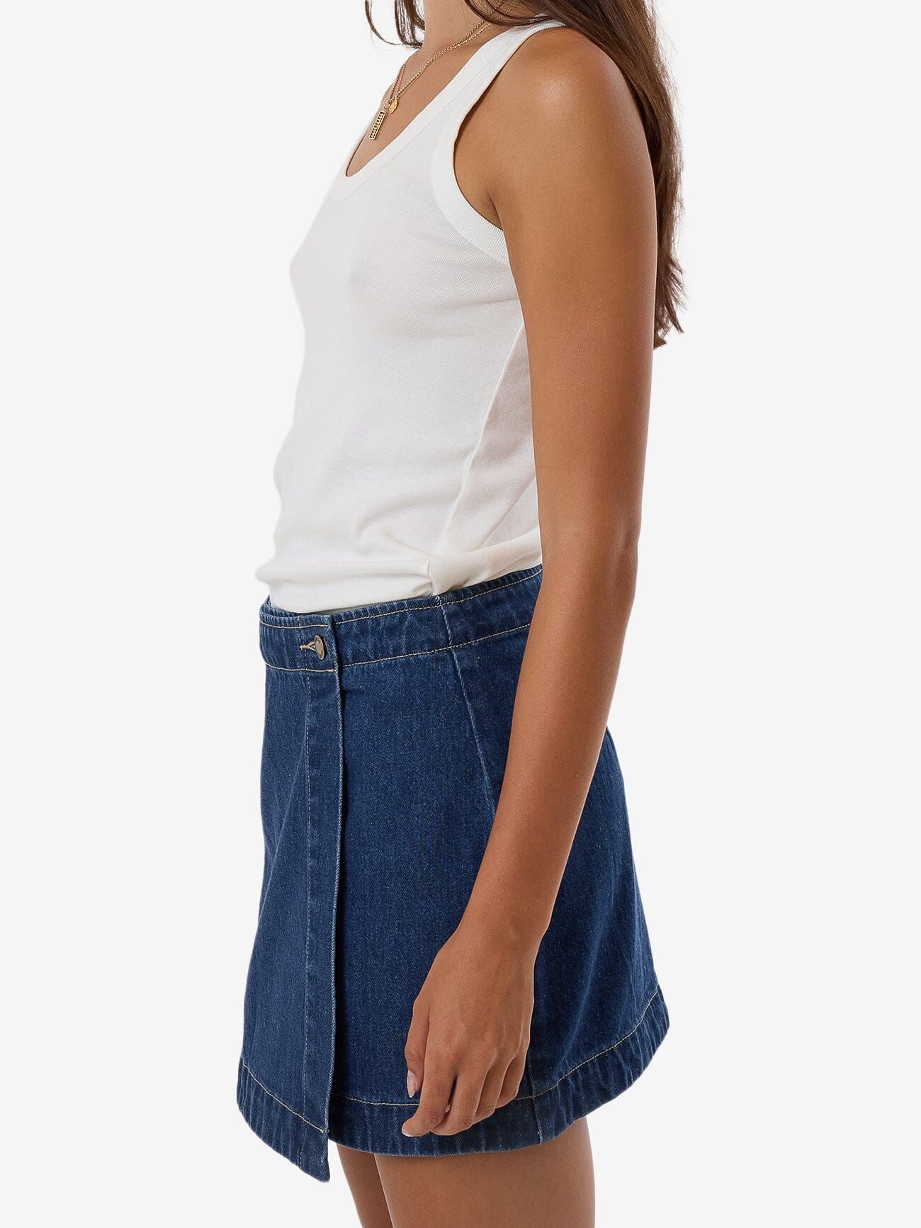 Marley Wrap Skirt - Union Blue 4