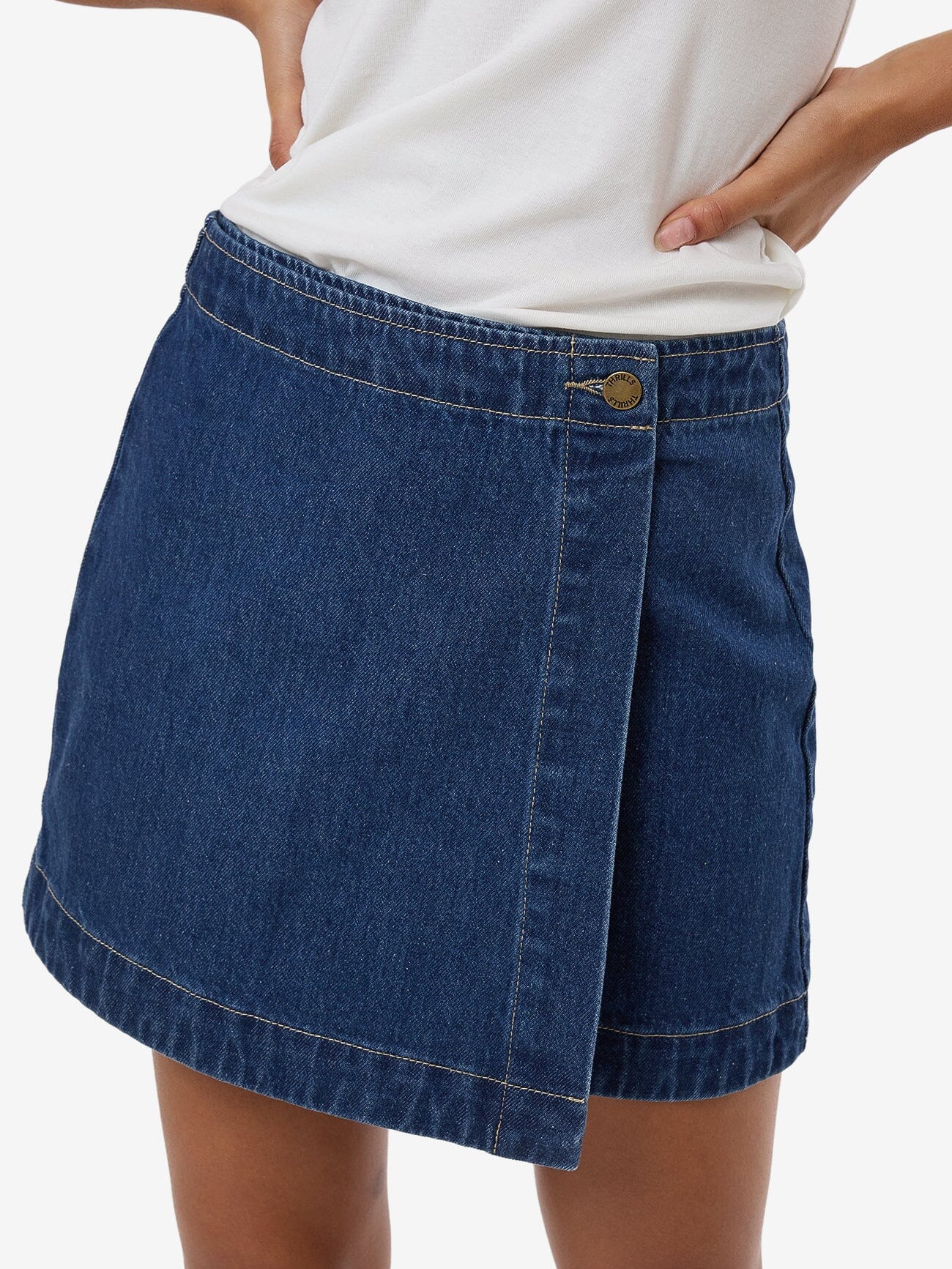 Marley Wrap Skirt - Union Blue 4