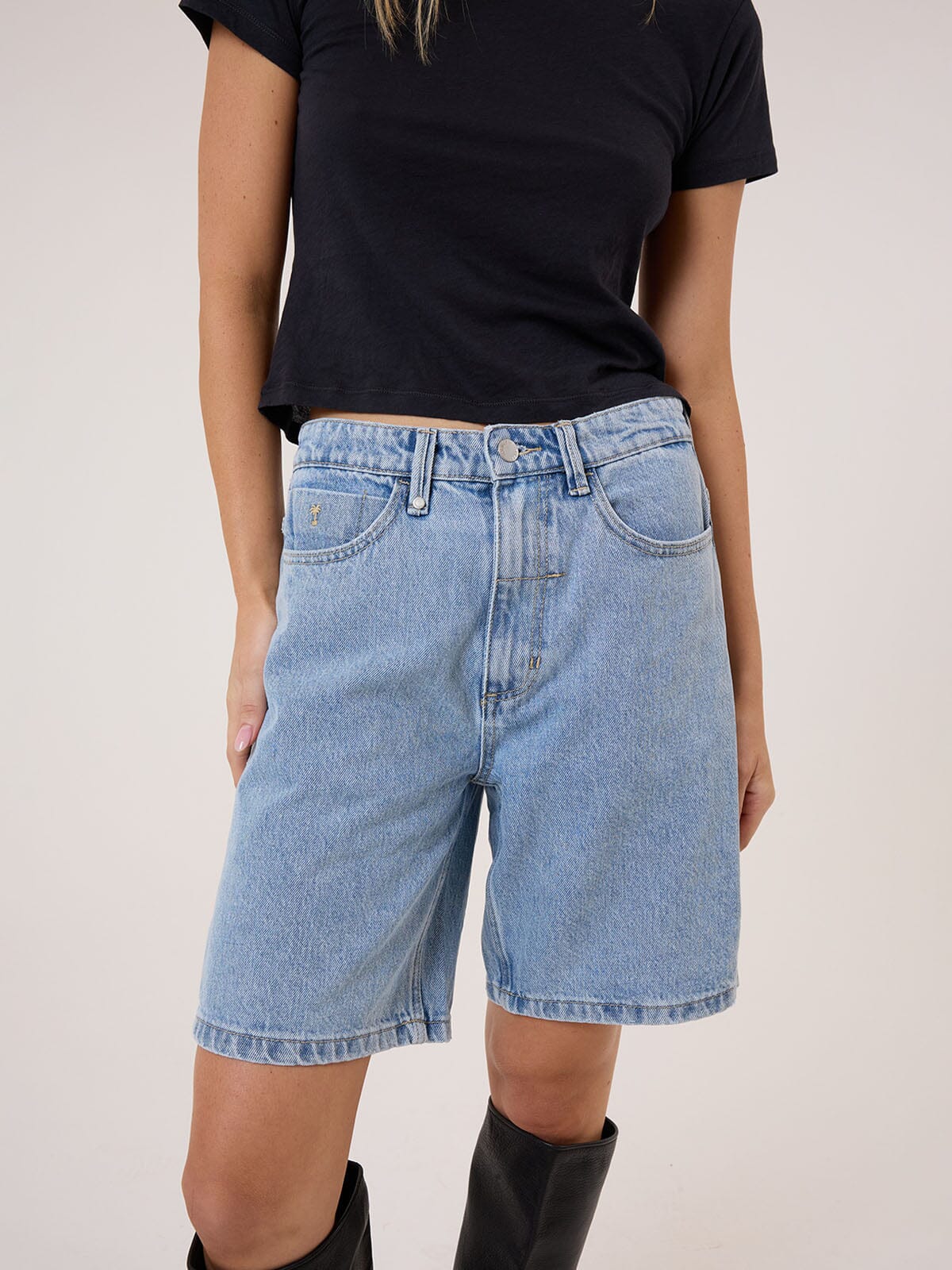 Reagan Home Advantage Slouch Embro Short - Ageless Blue 4