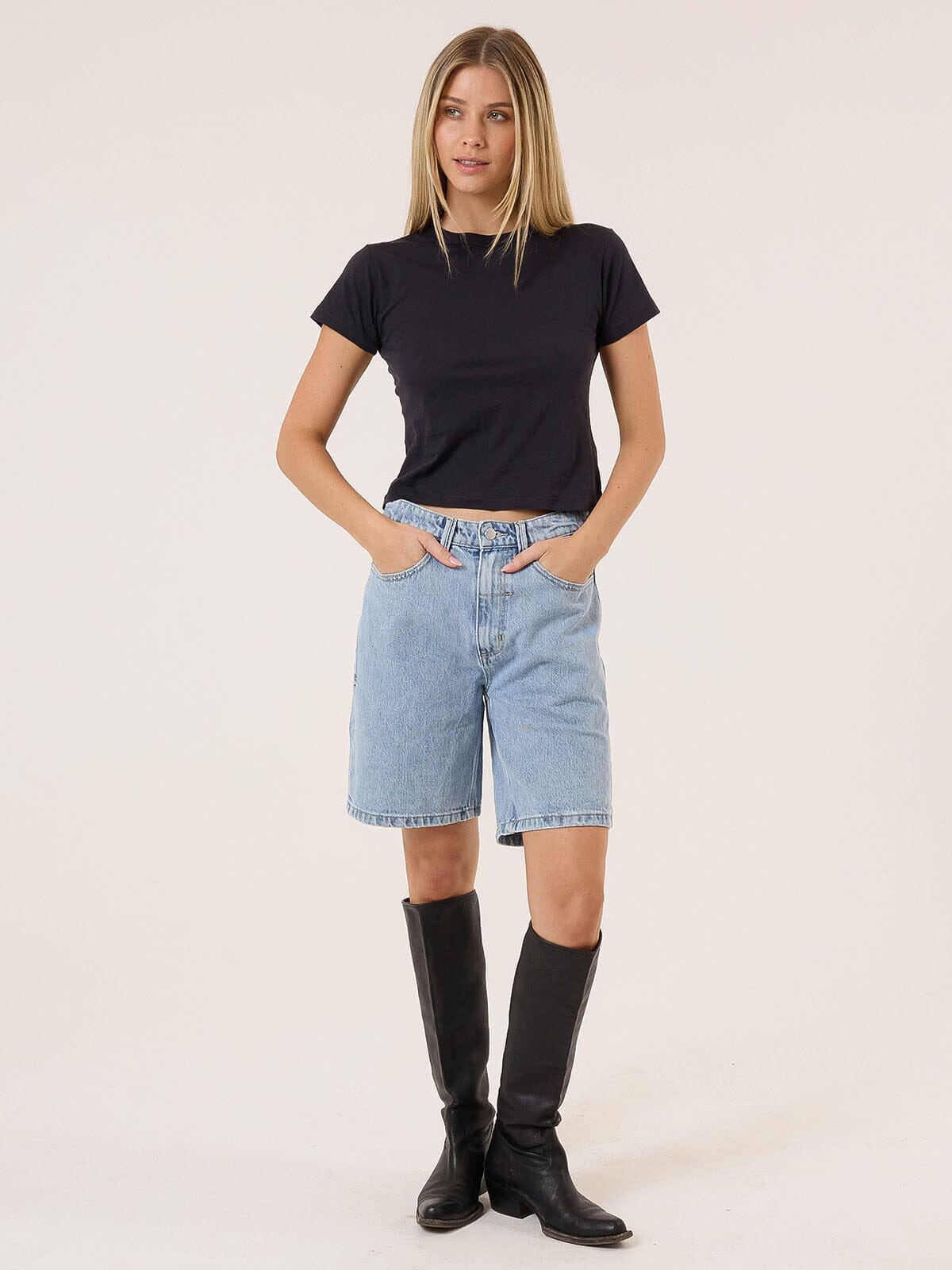 Reagan Home Advantage Slouch Embro Short - Ageless Blue 4