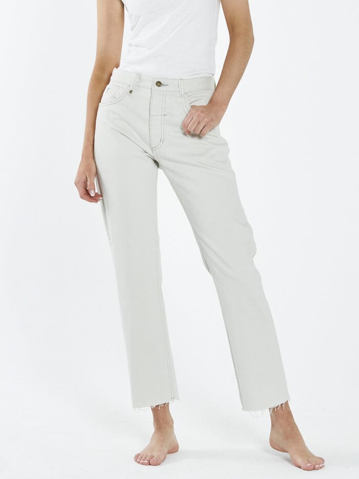 Paige Mid Rise Jean - Vintage Bone