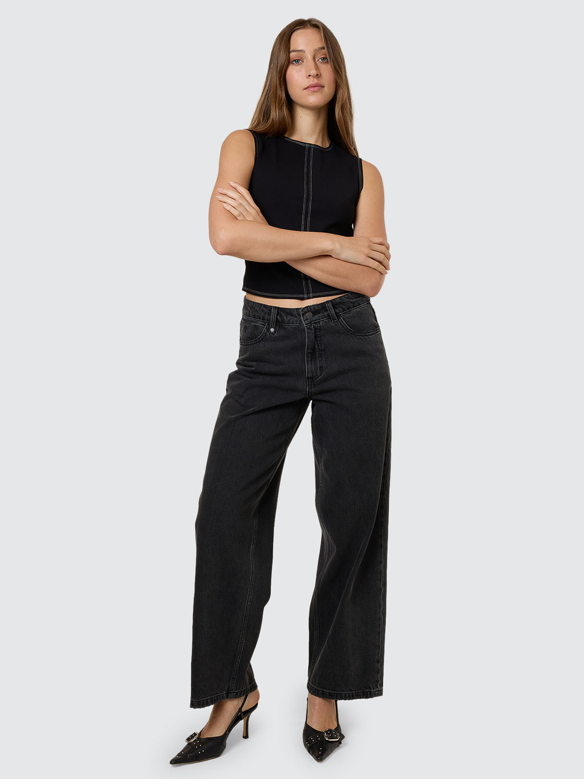 Billie Low Jean - Ash Black 4