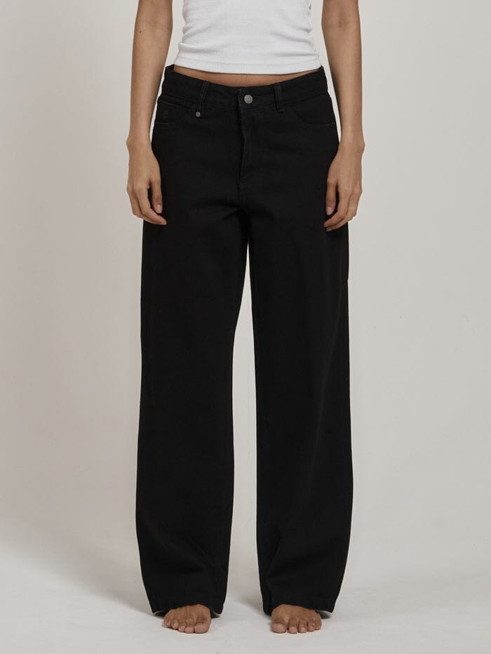 Billie Low Baggie Jean - Black Rinse