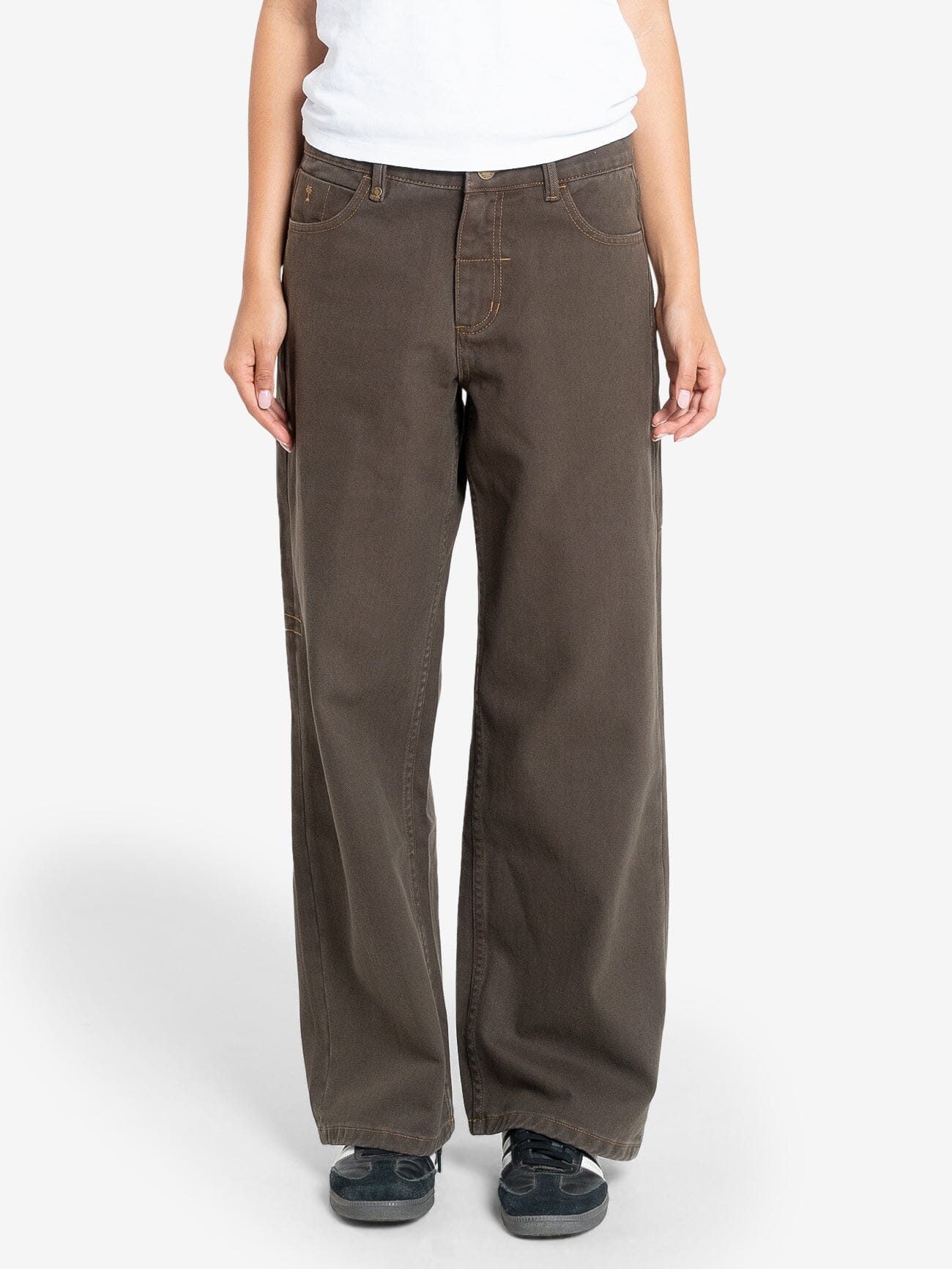 Billie Low Baggie Jean - Smokey Taupe 4