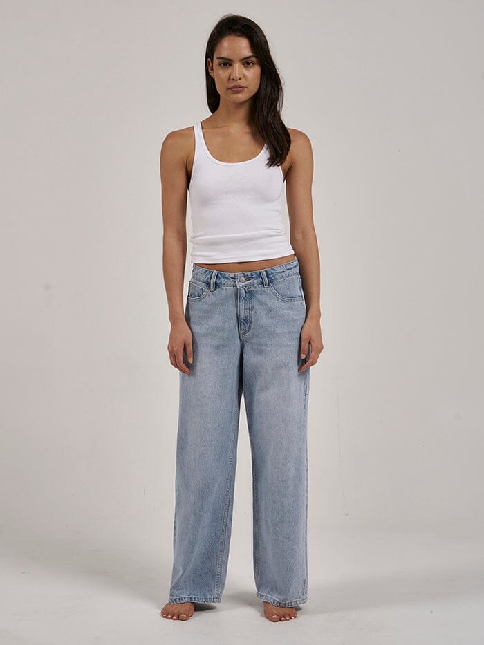 Billie Low Baggie Jean - Ash Blue