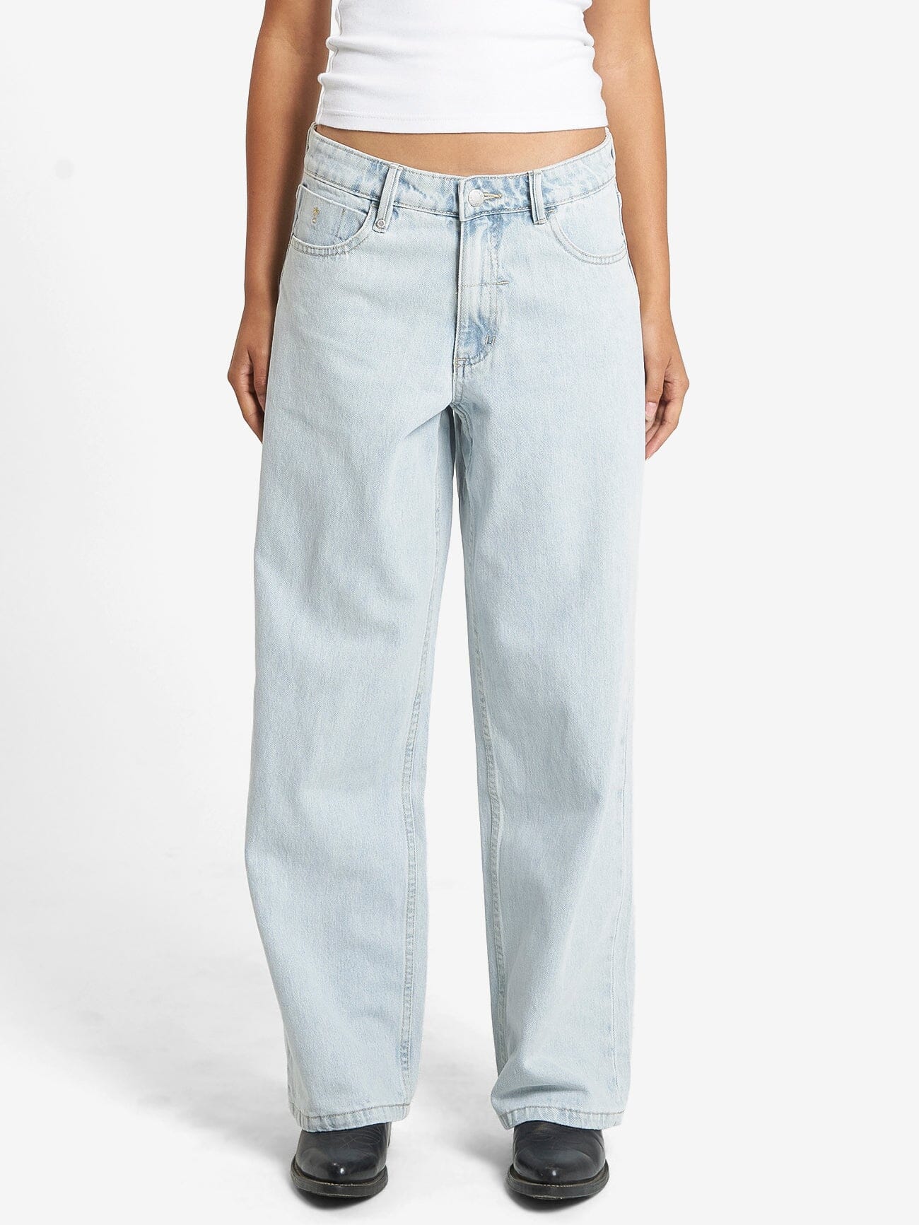 Billie Low Baggie Jean - Faded Dust Blue