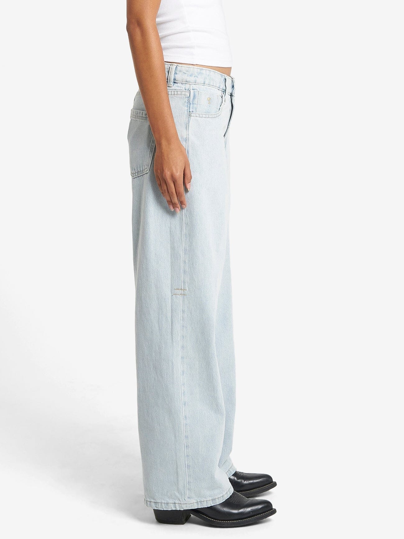 Billie Low Baggie Jean - Faded Dust Blue