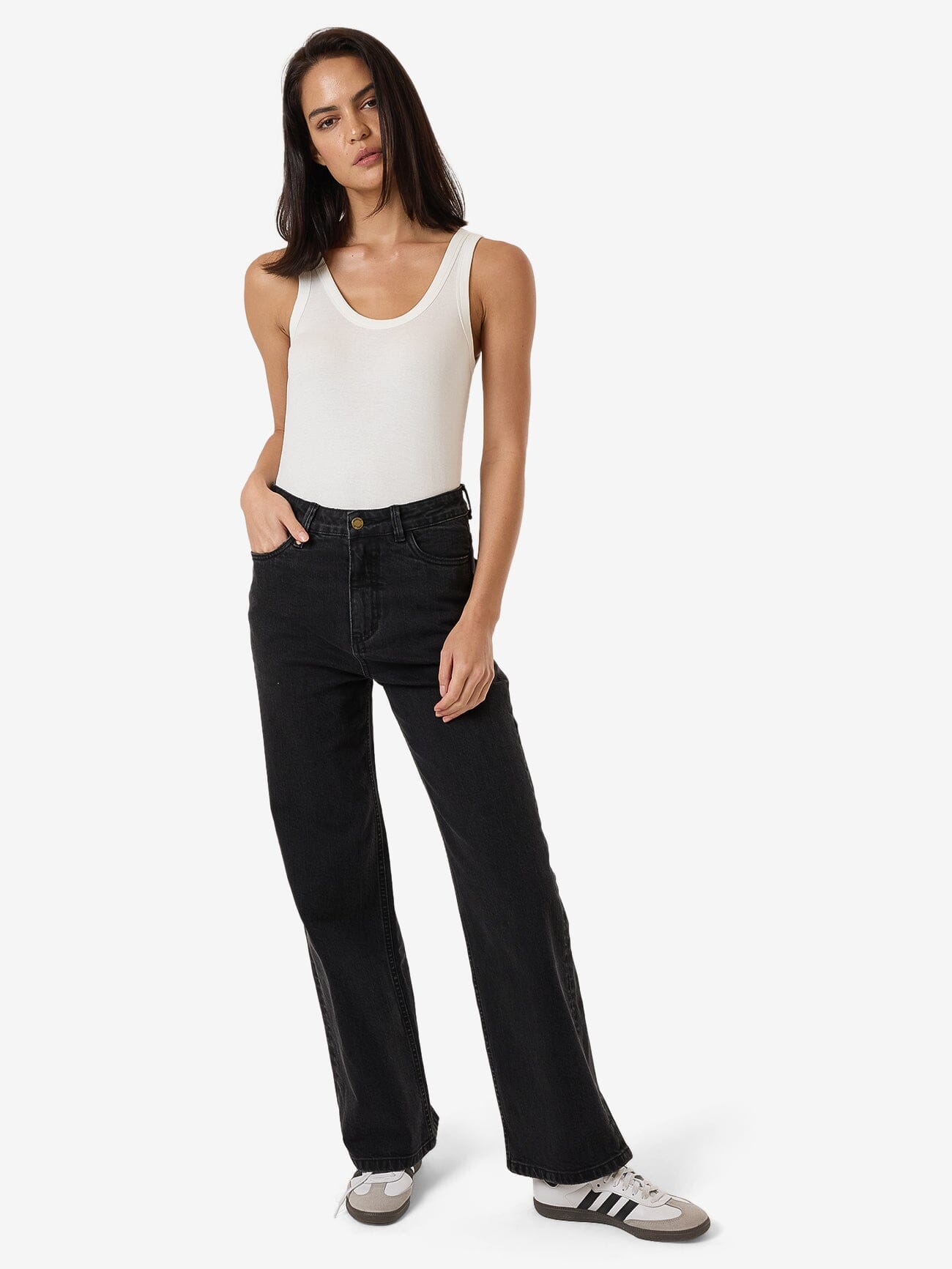 Cherry Stretch Jean - Aged Black 4