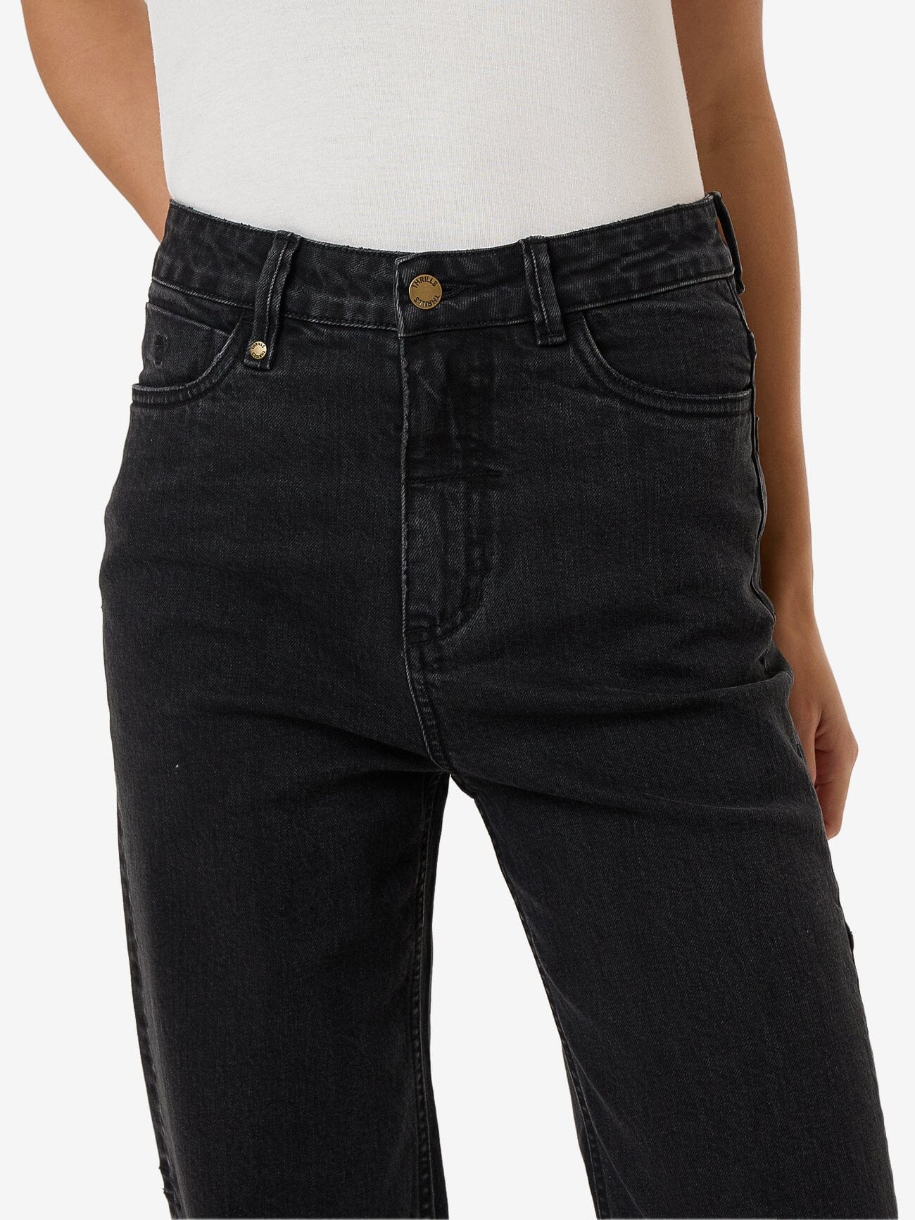 Cherry Stretch Jean - Aged Black 4