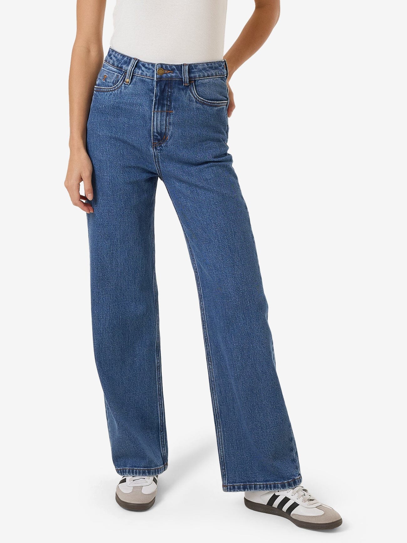 Cherry Stretch Jean - Double Rinsed Blues 4