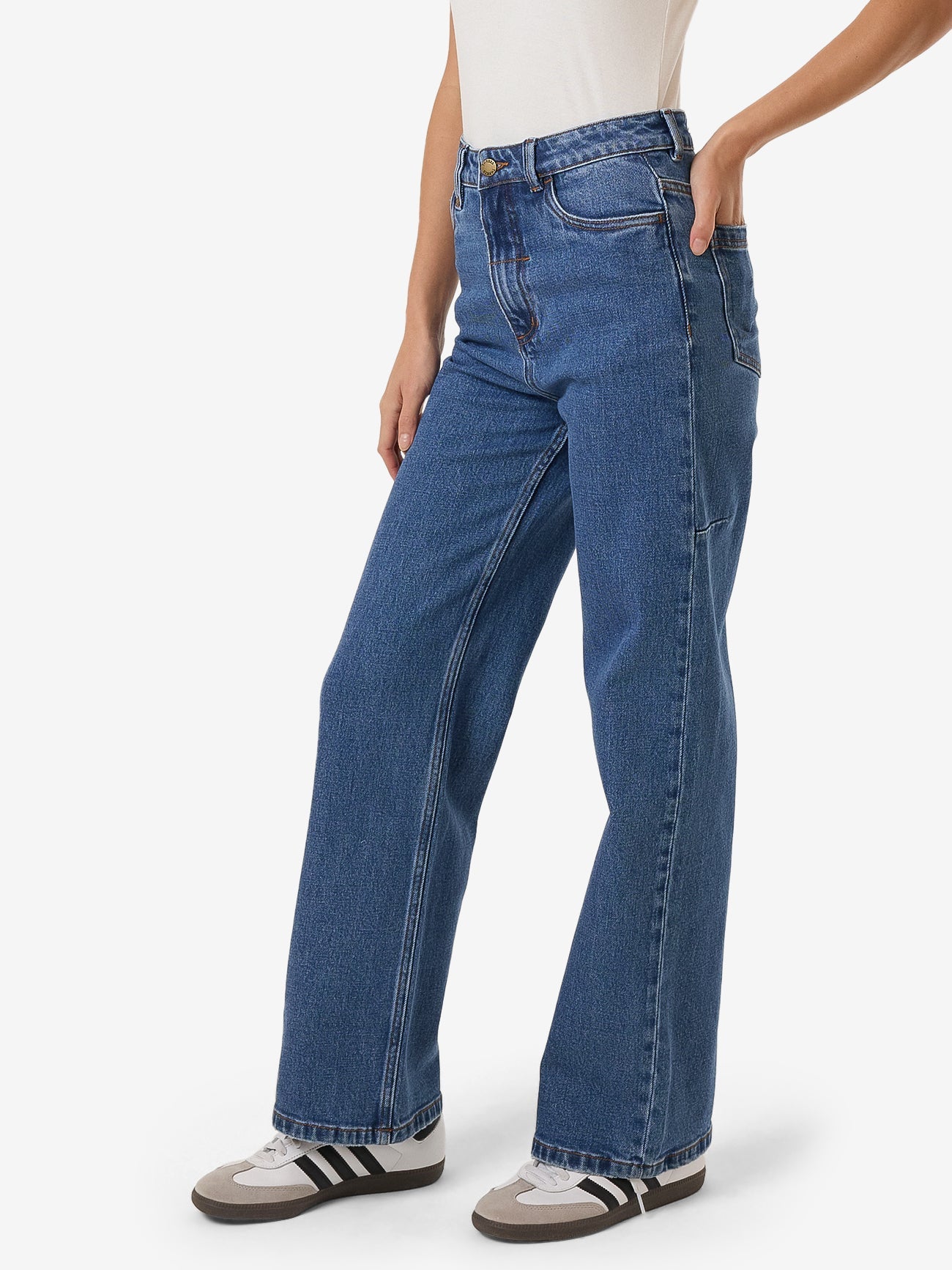 Cherry Stretch Jean - Double Rinsed Blues 4