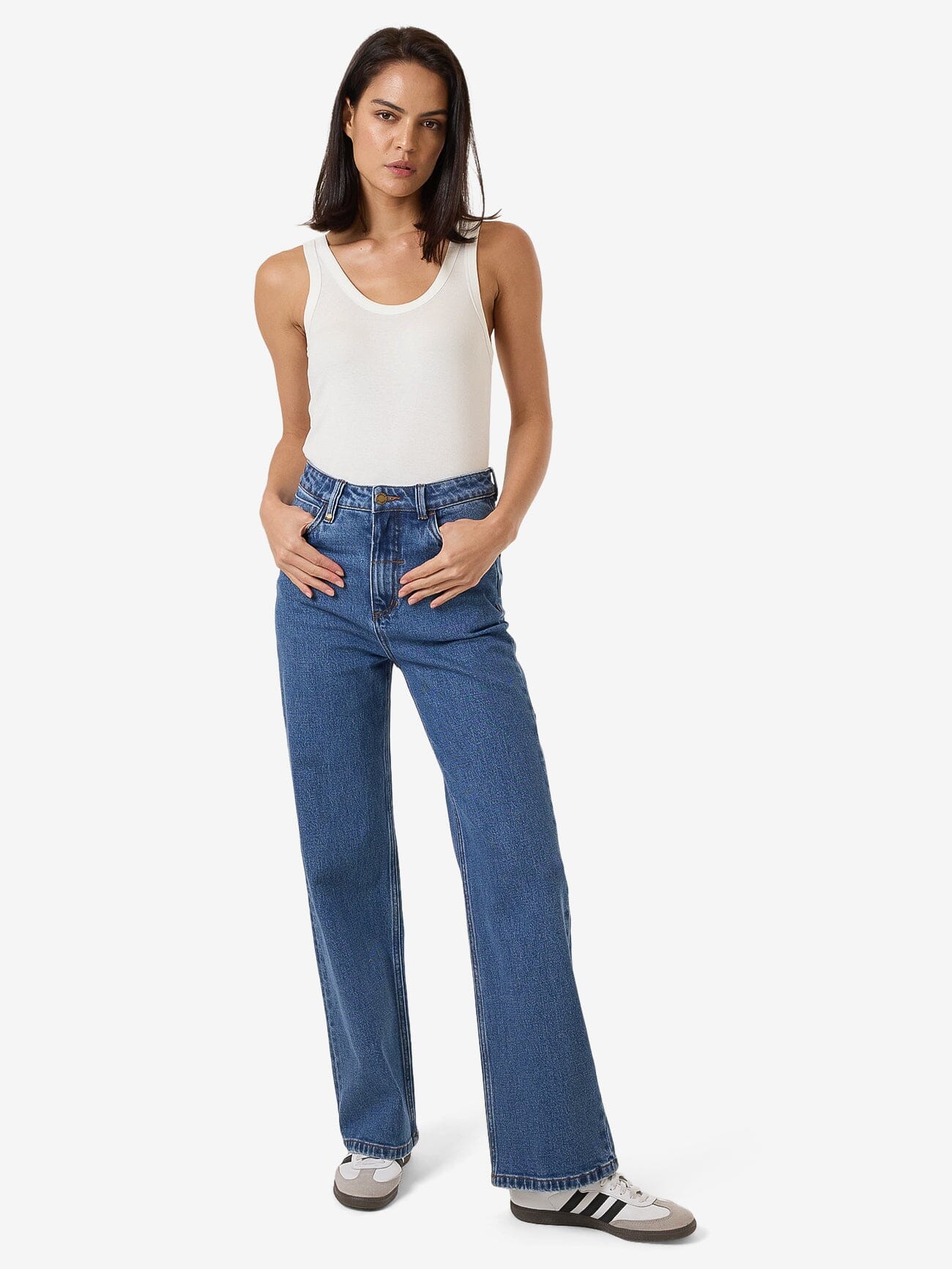 Cherry Stretch Jean - Double Rinsed Blues 4