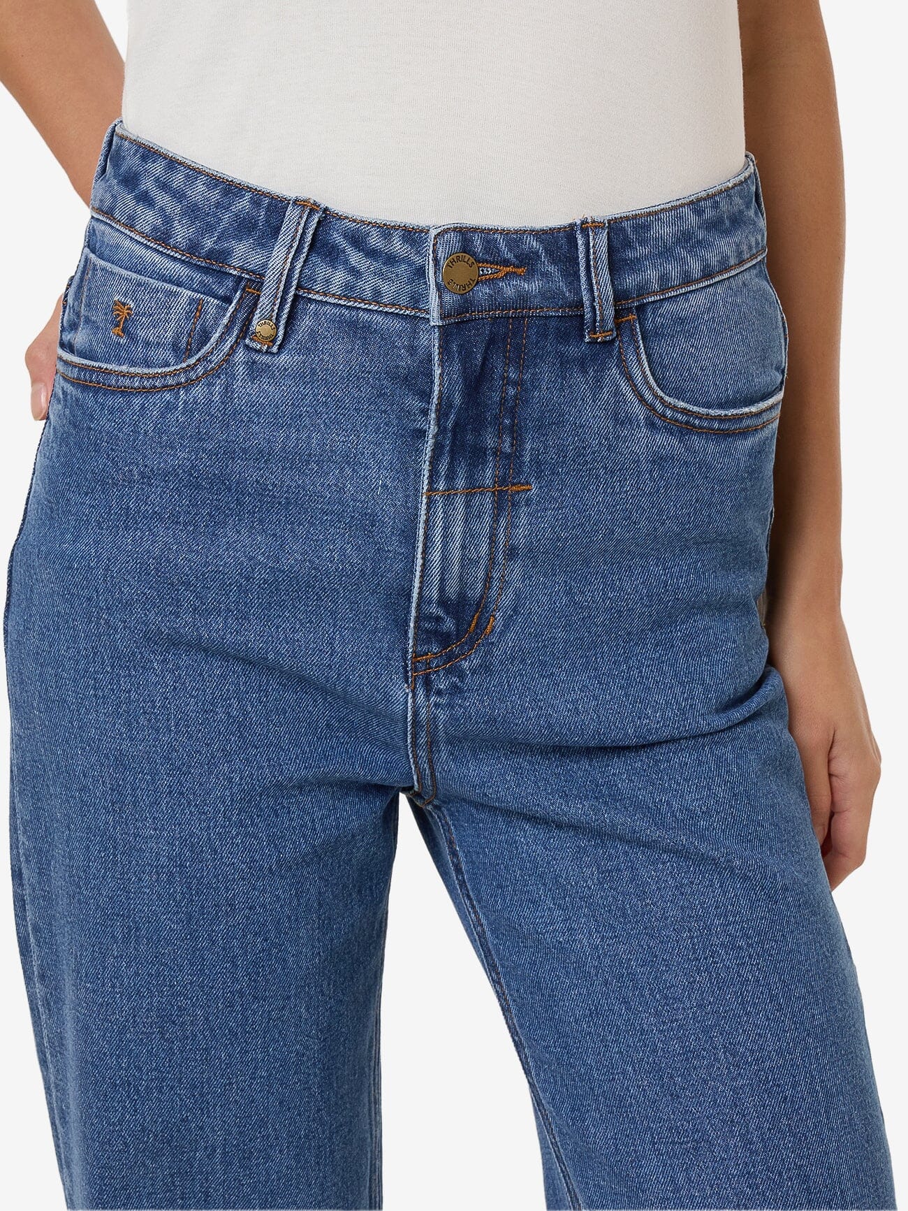 Cherry Stretch Jean - Double Rinsed Blues 4